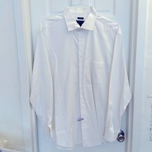 Pronto Uomo regular cuff dress shirt 17.5 34/35 100% Cotton